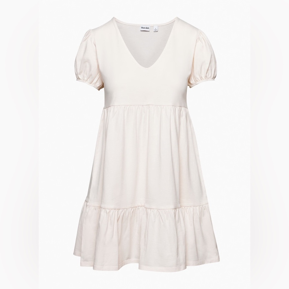 ARITZIA SUNDAY BEST Puff sleeve tier mini dress